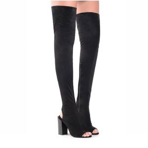Jeffery Campbell Capricorn thigh high boots